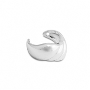 Boucles d'oreilles en acier inox ear cuff Argent&eacute;