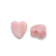 Pierres naturelles perles Quartz Rose cœur Rose pêche