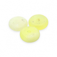 Pierres naturelles perles Serpentine rondelles Jaune