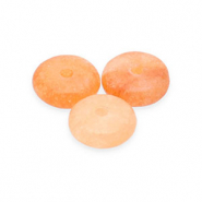 Pierres naturelles perles Quartz rondelles Orange
