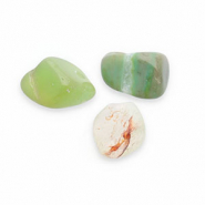 Pierres naturelles perles Agate Vert multicolore