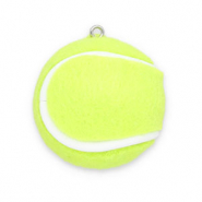 Pendentifs accroche-regard balle de tennis Vert lime-blanc