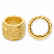 Perles en métal DQ tube Doré (sans nickel)