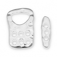 Appr&ecirc;ts en m&eacute;tal DQ mousqueton Argent&eacute; antique (sans nickel)