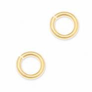 Apprêts en métal DQ anneau brisé Doré (sans nickel)