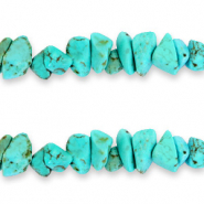 Perles Chips Bleu turquoise