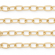Apprêts en aluminium chaîne maille jaseron maille forçat Doré