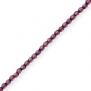 Perles à facettes Violet aubergine