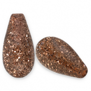 Perles Polaris Elements en forme de goutte Paipo Marron