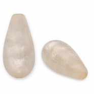 Perles Polaris Elements en forme de goutte Polmo Beige