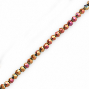Perles à facettes rondes 3mm Bronze-AB coating