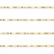 Apprêts en acier Inox chaîne maille jaseron maille figaro Doré