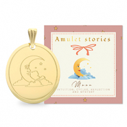 BY31® Breloques en acier Inox lune Doré