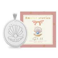 BY31® Breloques en acier Inox coquillage Argenté