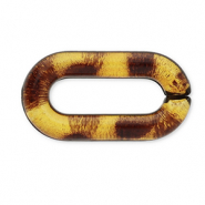 Chaîne en acrylique 20 mm maillons séparés Marron doré