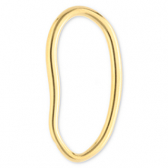 Appr&ecirc;ts en acier Inox connecteur ovale Dor&eacute;