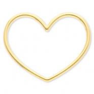 Appr&ecirc;ts en acier Inox connecteur coeur Dor&eacute;