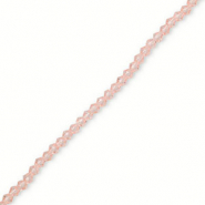 Perles &agrave; facettes bicone 4 mm Rose clair