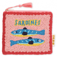 BY31® Trousse "Sardines" Rose clair-rouge-bleu-jaune