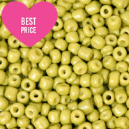 Perles de rocailles 8/0 (3mm) Vert lime