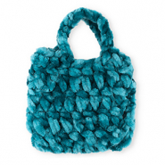 Sacs crochetés à la main Bleu pétrole