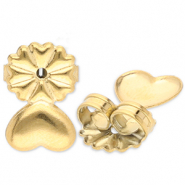 Apprêts en acier inox papillons boucles d'oreilles Doré