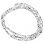 Appr&ecirc;ts en acier inox anneau bris&eacute; Argent&eacute;