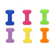 Perles acryliques alphabet lettre I Multicolore