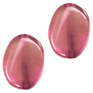 Pierres semi-précieuses ovale rose magenta opal
