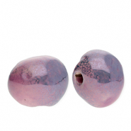 Perles en céramique DQ® grecque Violet lilas