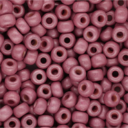 Perles de rocailles Miyuki 6/0 Matted Duracoat Galvanized Hot Pink 6-4210F