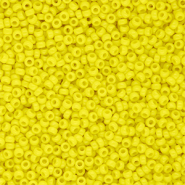 Perles de rocailles Miyuki 15/0 Opaque Yellow 15-0404