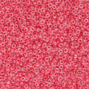 Perles de rocailles Miyuki 15/0 Coral Lined Crystal 15-0204