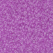 Perles de rocailles Miyuki 15/0 Violet Lined Crystal 15-0222