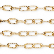 Apprêts en aluminium chaîne maille jaseron maille forçat Doré