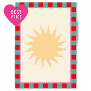 BY31&reg; Cartes &agrave; bijoux soleil Jaune-vert-rouge-rose