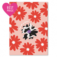 BY31&reg; Cartes &agrave; bijoux "One of a kind" Rouge-orange-noir-blanc