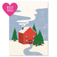 Cartes &agrave; bijoux maison Rouge-vert-bleu