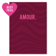 Cartes &agrave; bijoux "amour" Rouge