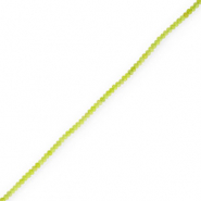 Pierres naturelles 4mm facett&eacute;es Vert lime