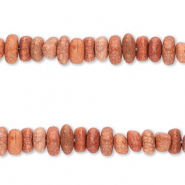 Perles en céramique en forme de galet Terracotta