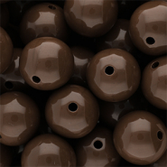 DQ Perles acryliques 18 mm brillant Cappuccino 19-1220 TCX