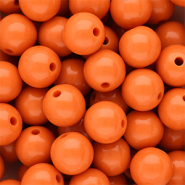 DQ Perles acryliques 14 mm brillant Orange peel 16-1359 TCX