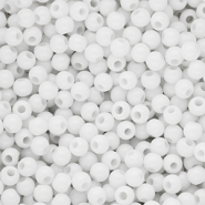 DQ Perles acryliques 4 mm brillant Snow white 11-0602 TCX