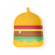 Pendentifs accroche-regard pain hamburger Jaune foncé-vert-marron-rouge