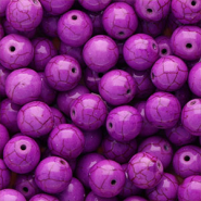 Perles en céramique 12 mm Violet