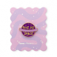 BY31® Pin "Give me space" sur la carte Violet multicolore-jaune-doré