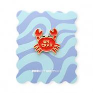 BY31® Pin "Oh crab" sur la carte Bleu multicolore-rouge-jaune-noir-doré