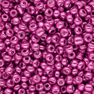 Perles de rocailles 6/0 (4 mm) Fuchsia rose brillance m&eacute;tallique