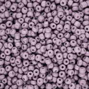Perles de rocailles 8/0 (3 mm) Violet mauve poussi&eacute;reux
